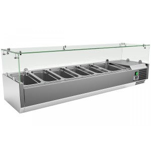 Вітрина для топінгу REEDNEE VRX1500/380FG, довжина 1500 мм