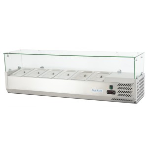 Вітрина холодильна для топінгу GoodFood GF-VRX1500/380-H6C