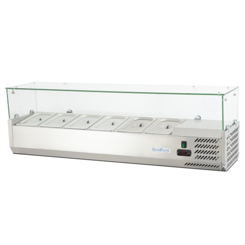 Вітрина холодильна для топінгу GoodFood GF-VRX1500/380-H6C