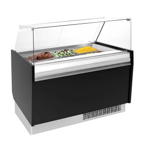 GGM Gastro LIAM ESTI12S Ice Cream Display Freezer, Black