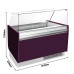 GGM Gastro LIAM ESTI12V Ice Cream Display Freezer, Violet, Hinged Glass Lid