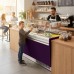 GGM Gastro LIAM ESTI12V Ice Cream Display Freezer, Violet, Hinged Glass Lid