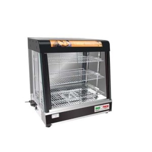Inoxtech WS 809B Heated Display Case with Steam Humidification, 2 shelves
