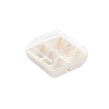 White 6 Коробки для 6 макаронс Silikomart (90 шт. В упаковці)