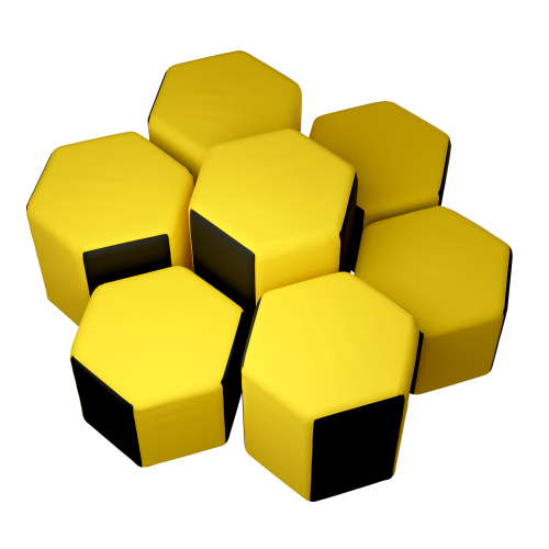 Комплект дитячих пуфів 