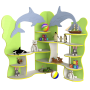 Dolphin Toy Corner Cabinet Green water