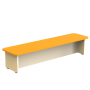 Children's bench for dressing rooms Orange/Vanilla, 220 mm