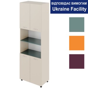 Шафа чотиридверна з двома відкритими нішами Standard