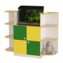 Aquarium Cabinet Green / Yellow