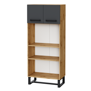 Шафа для документів відкрита СБ 2 Антрацит / Дуб Аппалачі