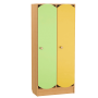 Children's sectional wardrobe for locker room Lime / Orange / Yellow