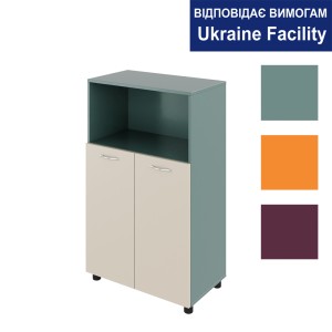 Шафа низька дводверна Color