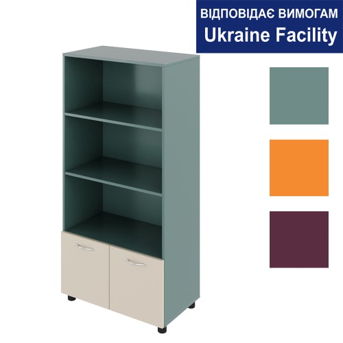 Шафа з трьома відкритими нішами Color
