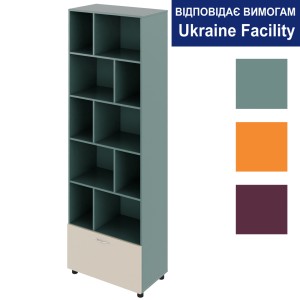 Шафа з відкритими нішами та шухлядою Color