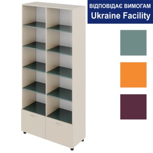Шафа з відкритими полицями та двома шухлядами Standard