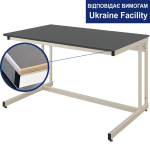 Стіл лабораторний двомісний Pro-light МДФ+HPL