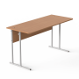 Two-Seater Student's Table Beech, Gray