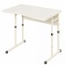 Single rectangular student table with shelf made of chipboard 3-6, 4-6, 4-7