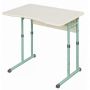 Single rectangular student table with shelf made of chipboard 3-6, 4-6, 4-7