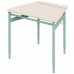 Single trapezoidal student table with adjustable tabletop angle 3-6, 4-6, 4-7 chipboard