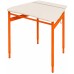 Single trapezoidal student table with adjustable tabletop angle 3-6, 4-6, 4-7 chipboard