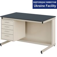Teacher's Desk  with Pro Pedestal chipboard 1200