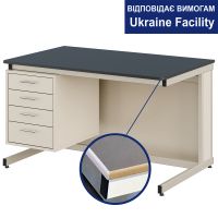 Teacher's desk with cabinet Pro MDF+HPL