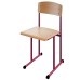 School chair on skis for 6th growth group on a round tube