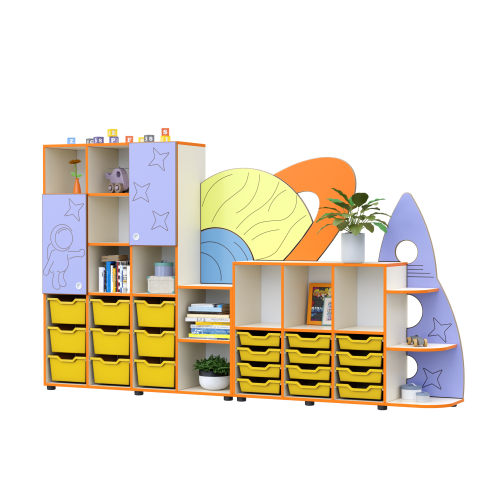 Sea Wave Toy and Education Book Cabinet