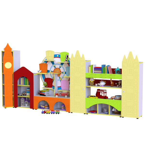 Стенка для игрушек и пособий 