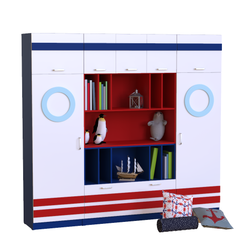 Sailor Toy, Education Book and Clothes Cabinet