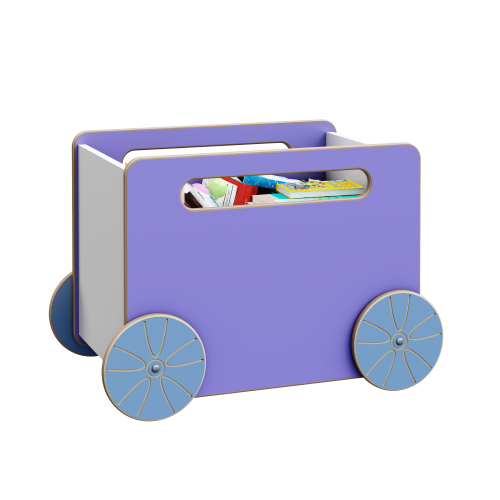 Scandi Mobile Toy Box Lavender