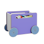 Ящик для игрушек мобильный 