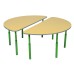 Semicircle Children's Table, Adjustable for Height Groups No. 1–3