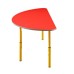 Semicircle Children's Table, Adjustable for Height Groups No. 1–3