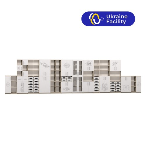 National Defence Classroom Wall Unit with Photo Print (Modular)