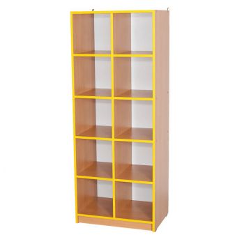 Open Shelving Unit with 10 Cells, 