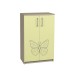 Closed Cabinet with Two Doors and Photo Print