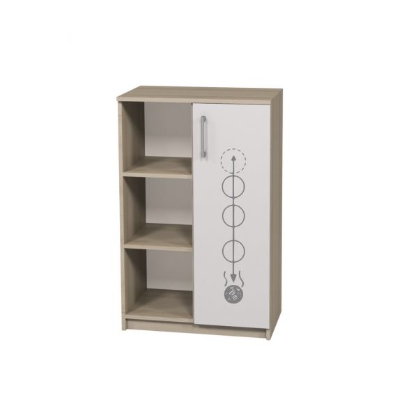 Semi-Closed Cabinet with One Right Door, Photo Print 