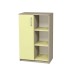 Semi-Closed Cabinet with Shelves and Left Door