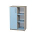 Semi-Closed Cabinet with Shelves and Left Door