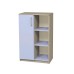 Semi-Closed Cabinet with Shelves and Left Door
