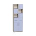 5-Door Combination Cabinet with Coloured Shelves