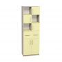 5-Door Combination Cabinet with Coloured Shelves