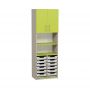 Semi-Enclosed Cabinet with Trays