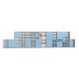 Шафа напівзакрита з чотирма дверцятами