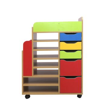 Mobile Children's Shelving Unit