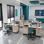Стіл демонстраційний Pro Line з пластиковою стільницею HPL, розетками та полицею