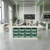 Robotics Table with Tray Compartments