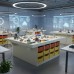 Стол для робототехники с нишами под лотки (лотки с крышками)
